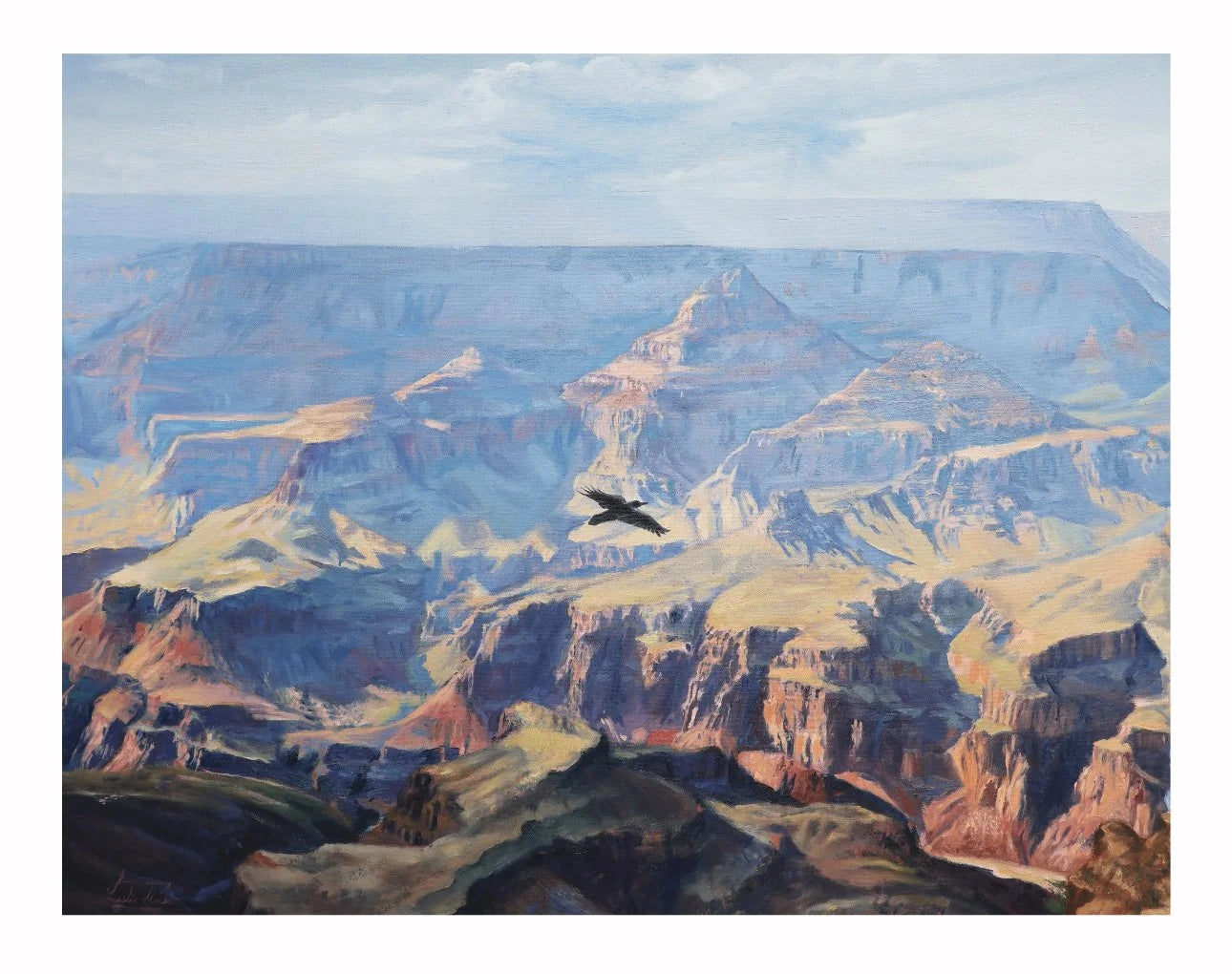 Grand Canyon Flight - Hand Embellished Print