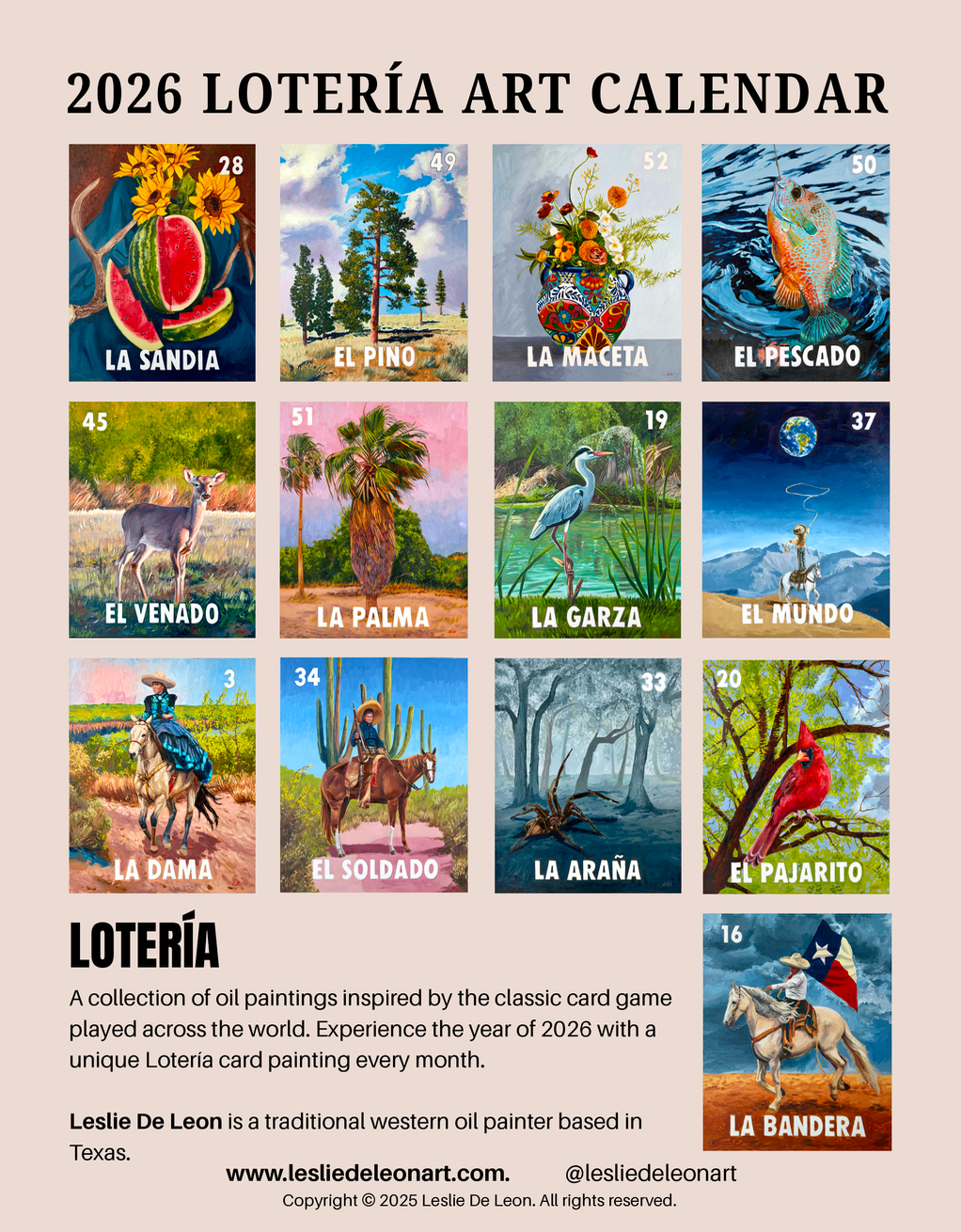 2026 Lotería Calendar
